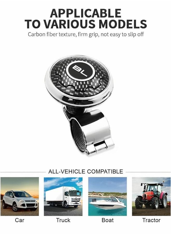 GROIC Car Steering Wheel Knob Spinners, Universal Vehicle Steering Wheel Ball Knob Vehicle, Steering Wheel Spinners Ball Suicide Knob for Car, Trucks  - Image 2