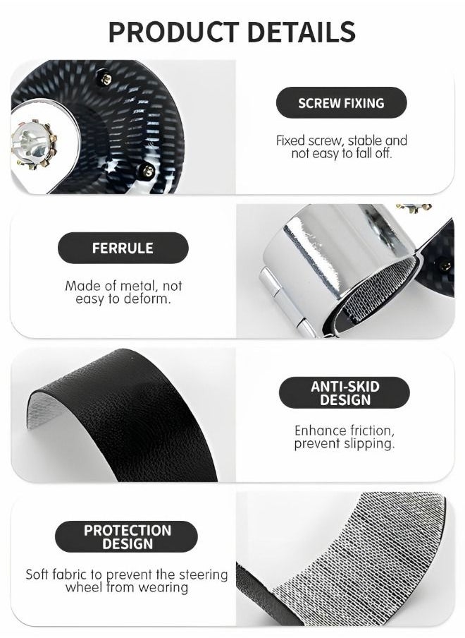 GROIC Car Steering Wheel Knob Spinners, Universal Vehicle Steering Wheel Ball Knob Vehicle, Steering Wheel Spinners Ball Suicide Knob for Car, Trucks  - Image 3