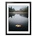Egofine Egofine 12x16 Picture Frame Black - Solid Wood Frame With Plexiglass Front and 11x14 Mat for Table Top and Wall Mounting  - Image 2