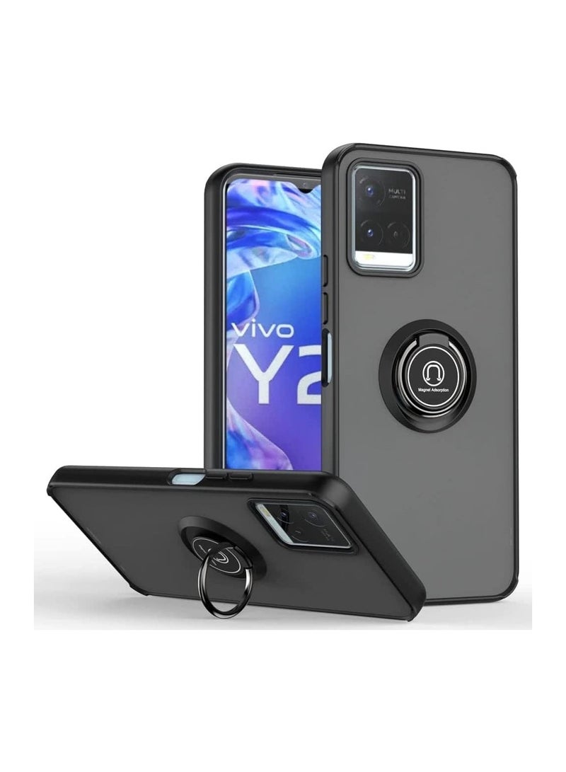 Case with Ring For VIVO Y21/Y21S/Y33S Black