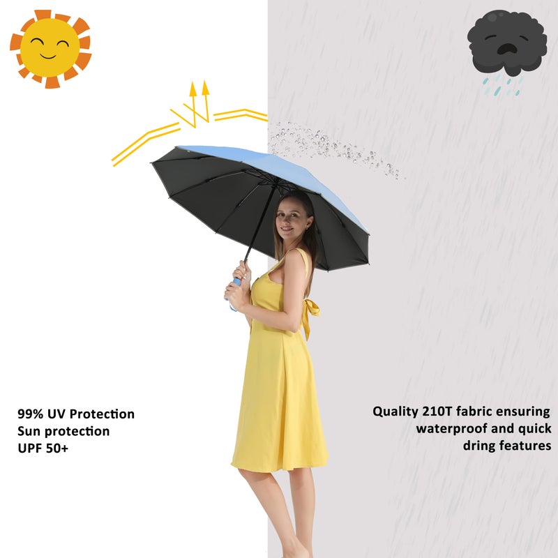Baodini Upf 50+ Uv Umbrella Protection Sun Reverse Compact Umbrella For Rain Automatic Inverted Windproof Umbrella - Image 2