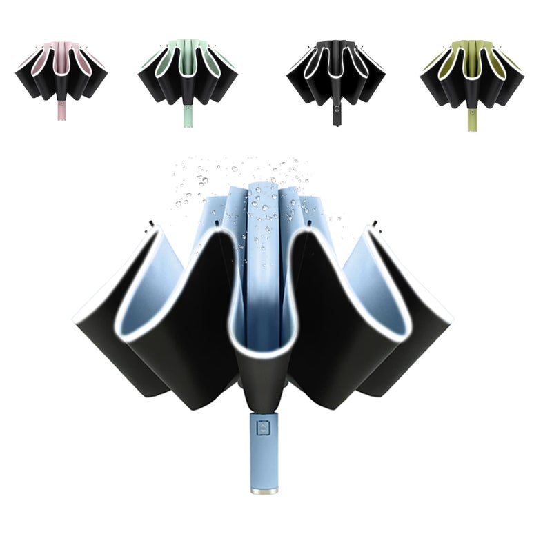 Baodini Upf 50+ Uv Umbrella Protection Sun Reverse Compact Umbrella For Rain Automatic Inverted Windproof Umbrella - Image 1