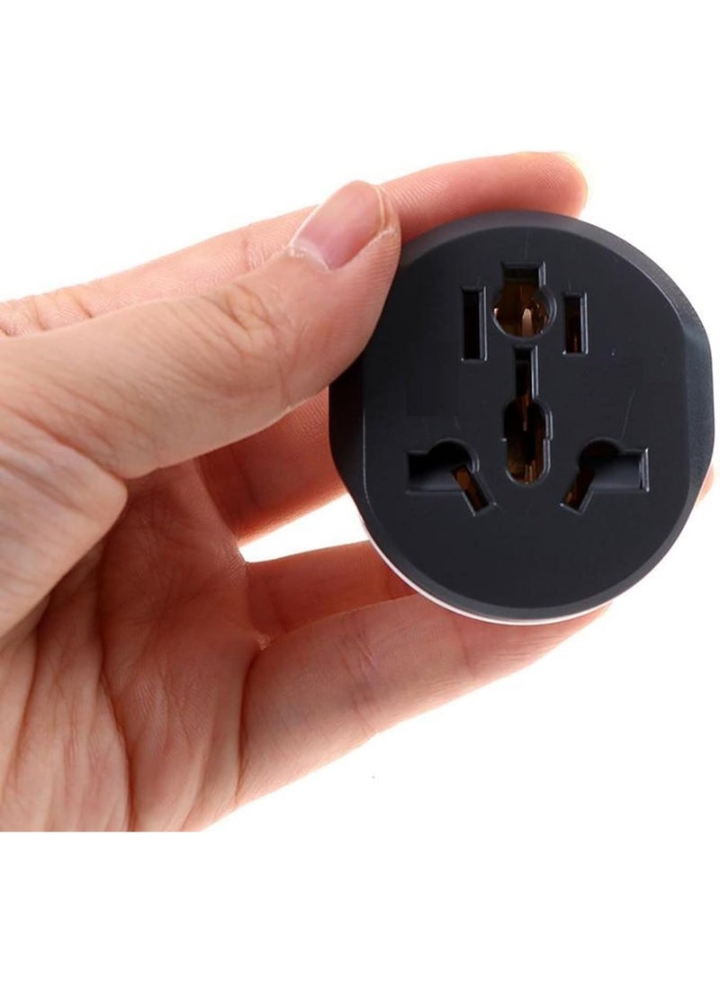 Adnext 4 Pcs UK to EU Plug Adapter – 3 Pin to 2 Pin Electric Switch – 16A 250V Universal EU Converter – UK/US/AU/CN to Europe Travel Plug Adapter – European Socket Converter - Image 2