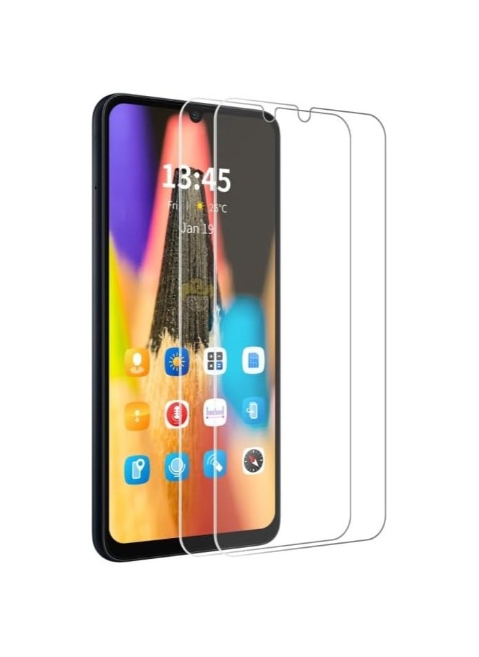 Muzz Samsung Galaxy A06 Tempered Glass Screen Protector Full HD Anti-Scratch 9H Hardness 3D ARC Edge Anti-Explosion Screen Protector For Samsung Galaxy A06 2024 (2Pack) 