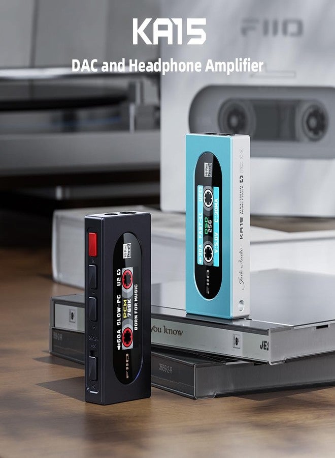 FIIO KA15 Portable DAC and Headphone Amplifier (Blue) - Image 3