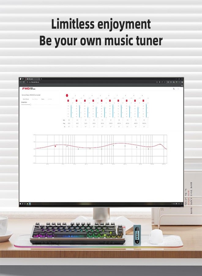 FIIO KA15 Portable DAC and Headphone Amplifier (Blue) - Image 4