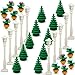 dspitwod City Street Lamp House Garden Building Accessories with Lights Trees and Flower Pot Block Toys Compatible with Major Bricks - Image 2