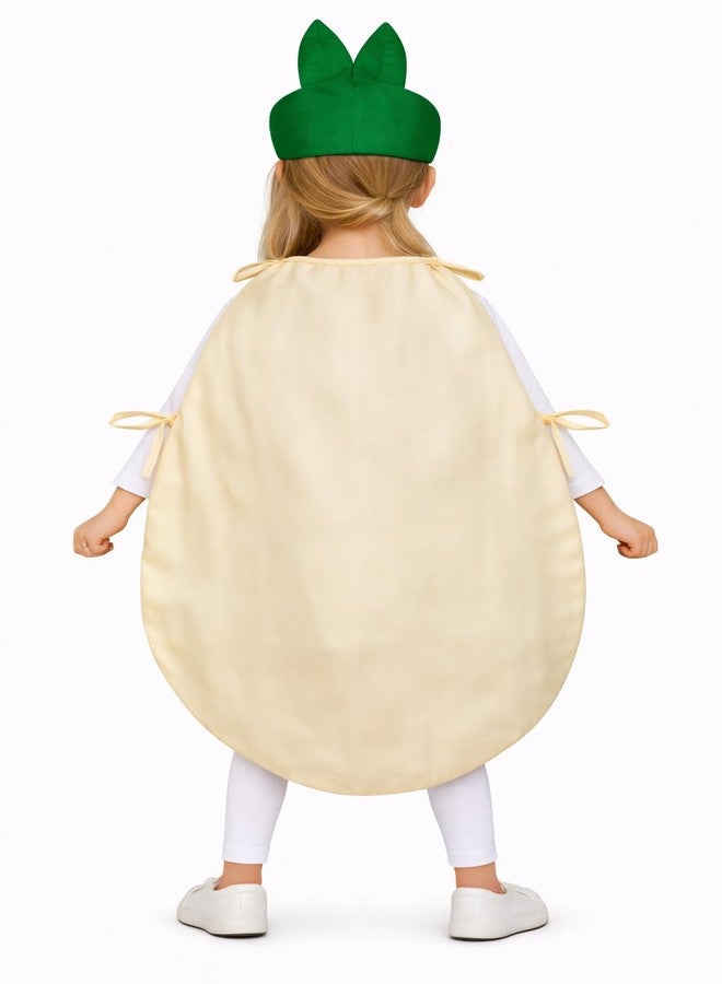 EthnicAlive Fruits and Vegetable Cutout Fancy Dress For Kids | Heathy Food Baby Costume | Fruits Theme Cosplay Costume For Girl And Boys (Potato, 5-6 Years) - Image 2
