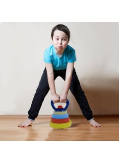 RAINBOW TOYFROG Kids Kettlebell - Fun Exercise Equipment And Stacking Toy Weights - Toddler Gym Workout Toys And Fitness Games - Cool Baby Sports Stuff For Boys And Girls - Adjustable Weight  - Image 4