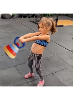 RAINBOW TOYFROG Kids Kettlebell - Fun Exercise Equipment And Stacking Toy Weights - Toddler Gym Workout Toys And Fitness Games - Cool Baby Sports Stuff For Boys And Girls - Adjustable Weight  - Image 5
