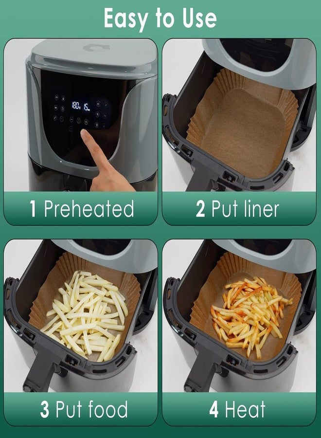 DEPOFF Air Fryer Disposable Paper Liner, 100 Pcs Non-Stick Parchment Paper Pads, Compatible with Ninja AG301 Air Fryer - Image 3