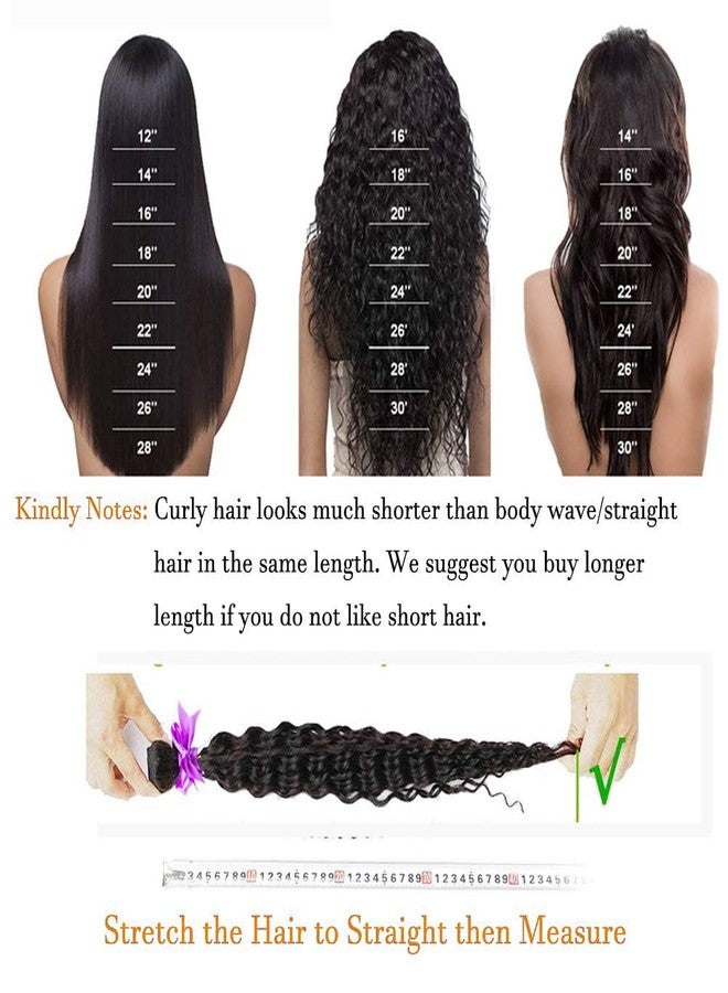 Miss Lee Water Wave Human Hair Bundles Brazilian Remy Water Wave 10A Curly Human Hair Bundles Unprocessed Human Hair Extension Double Weft Natural Color for Black Women 20inch - Image 5