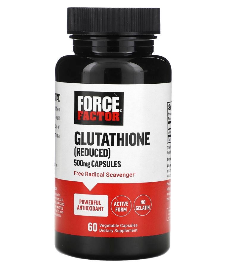 Force Factor Glutathione (Reduced) 500 mg  60 Vegetable Capsules