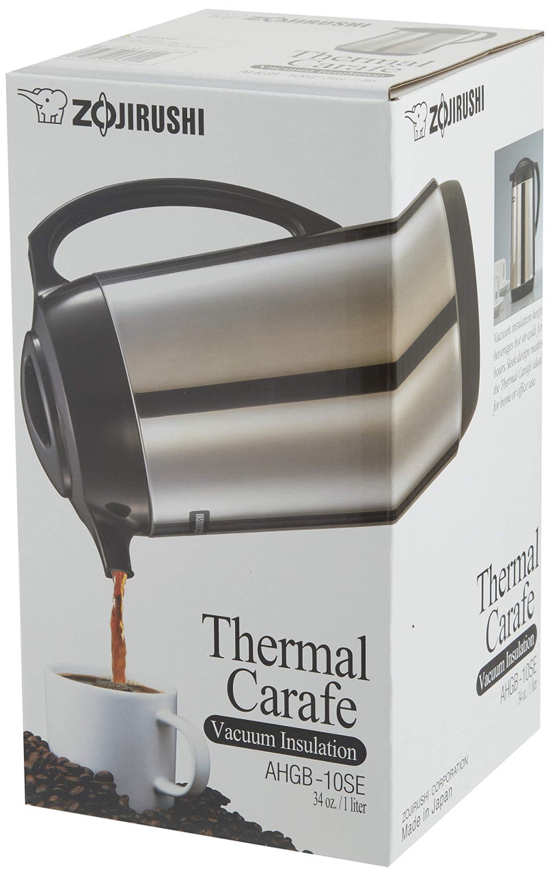 Zojirushi Thermal Serve Carafe, Made in Japan, 1.0 Liter, Polished Stainless Steel - Image 2