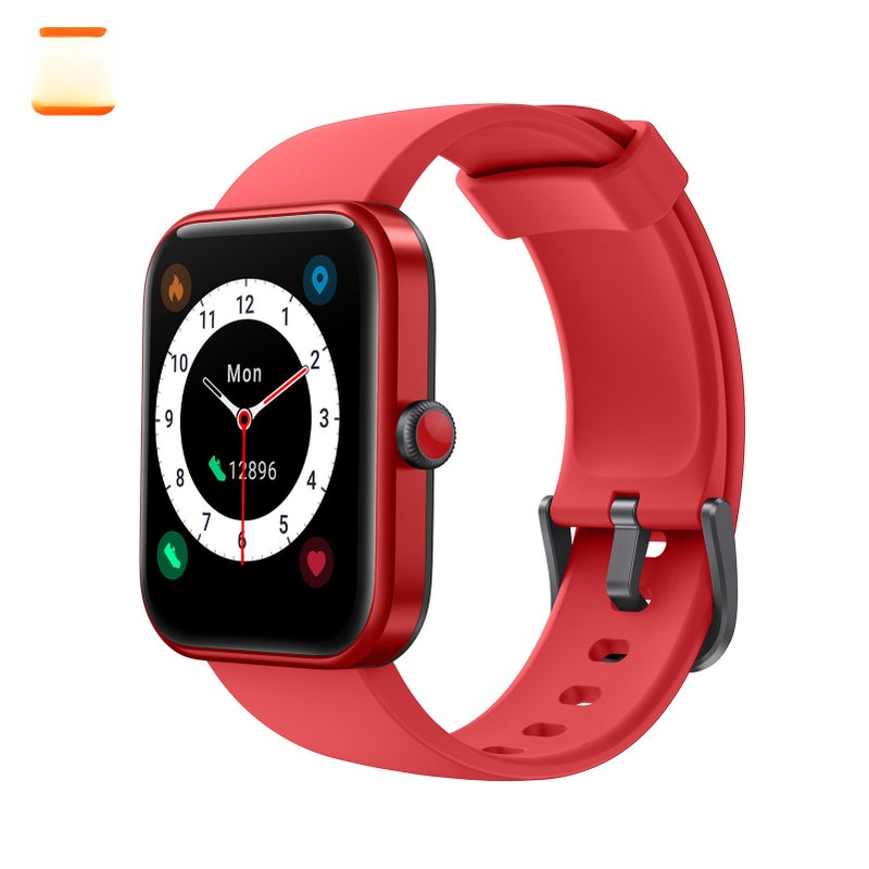 Smart Watch Red 1.69-Inch TFT-LCD Screen - 14 Sports Modes Waterproof Smart Watch for Health Monitoring, Fitness Enthusiasts, Daily Use - Image 1