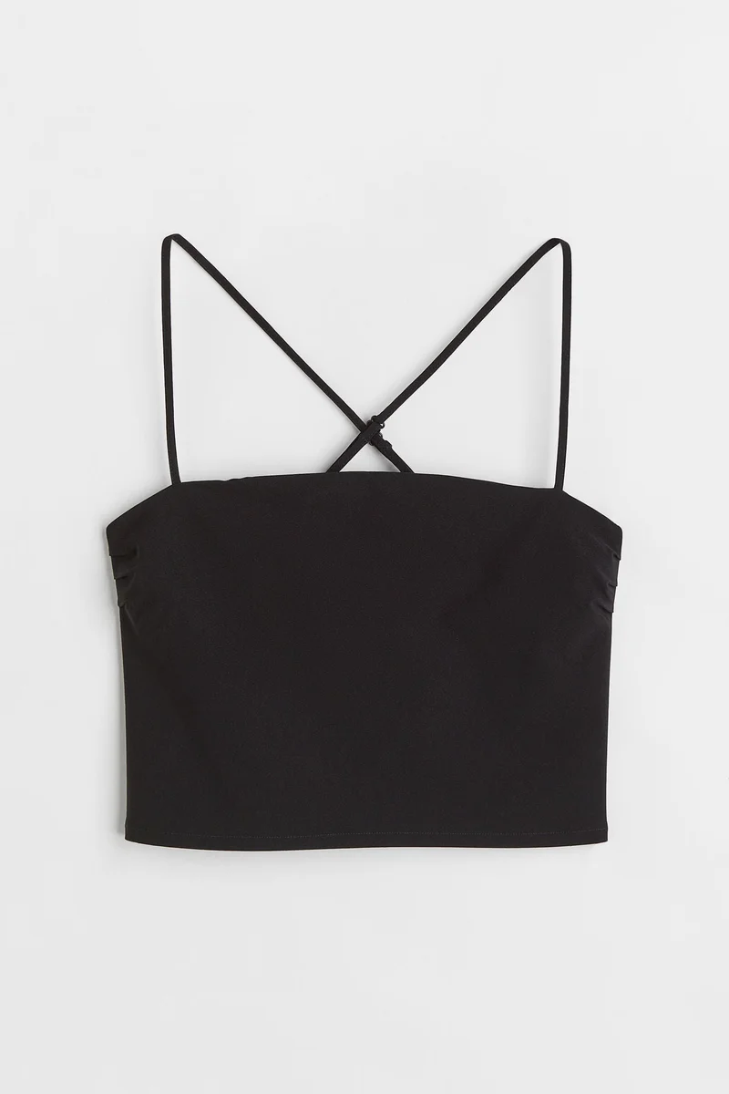 H&M Cropped bandeau top