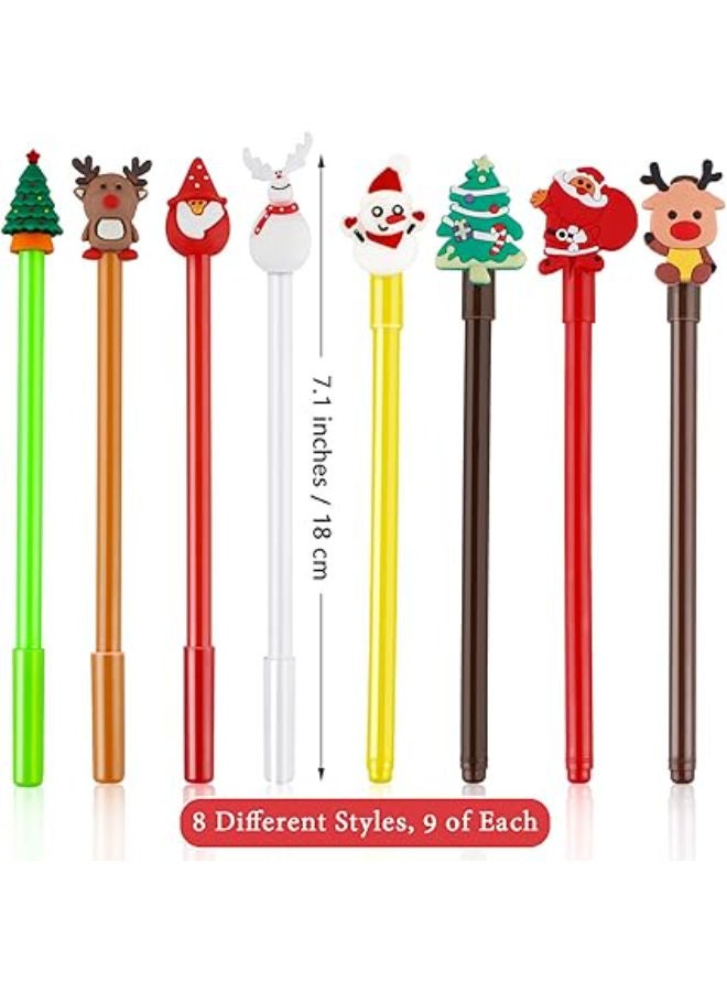 72 قطعة - قلم حبر جل عيد الميلاد - Image 2