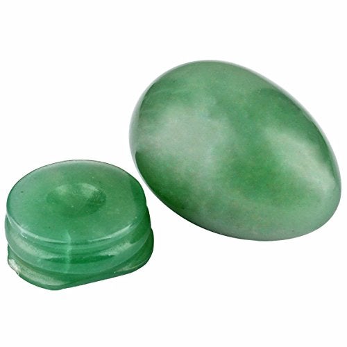 mookaitedecor Green Aventurine Crystal Egg Polished Gemstone Figurines with Stone Stand - Image 2