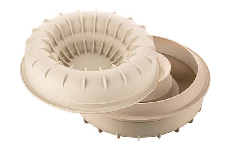 silikomart Silicone Cake Mould Modern Arena NonStick Pack of 1 Cake Mould 3D Design 241 x 281 mm h 70 mm 220 mm Made in Italy