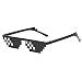 Yilistore Thug Life Sunglasses Halloween Dress Up Pixelated Mosaic GlassesParty Glasses MLG Shades Black A - Image 2