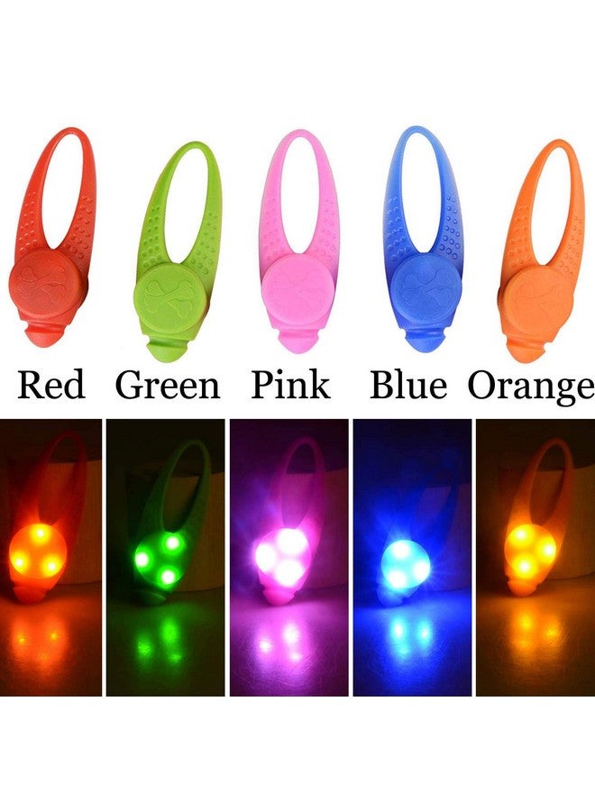 امنكوركس طوق كلب AMNQUERXUS للقطط والحيوانات الأليفة مزود بأضواء LED لعيد الميلاد، مشبك لإضاءة طوق الكلب كهدية للكلاب الصغيرة والمتوسطة والكبيرة والقطط، مرئي وآمن ويمكن رؤيته في الليل، مقاوم للماء (عبوة من 5 قطع) - Image 5