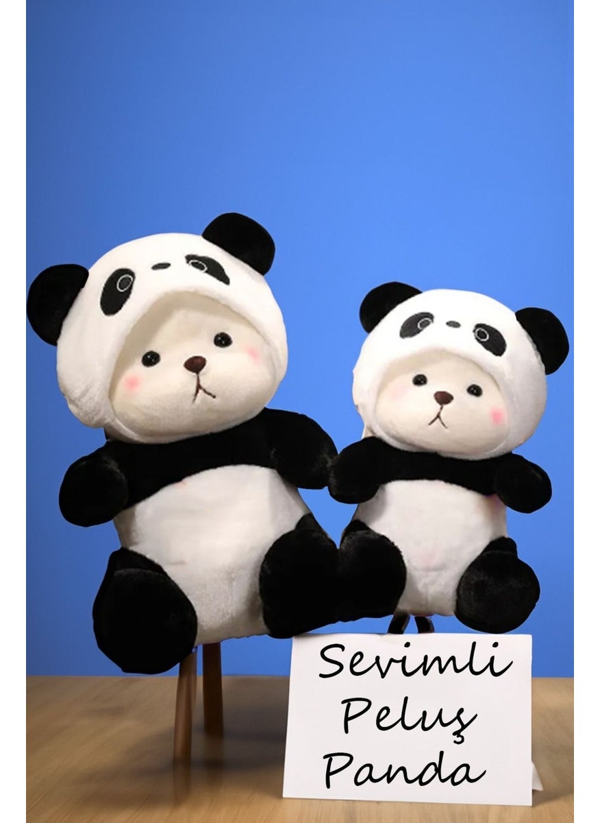 Canestar Cute Plush Panda with Hood - Panda Figure Plush Toy  - Image 3