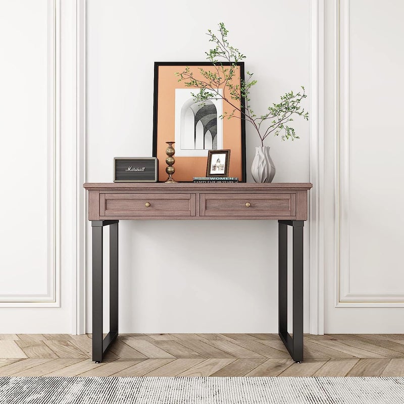 AVVIC MART Metal Black Table Legs Heavy Duty Square Iron Metal Desk Legs Set of 2 28 Height 18 Wide Furniture LegsDining Table LegsIndustrial Table LegsOnly Legs Without Board Black - Image 5