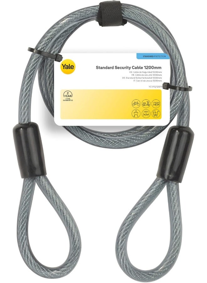 Yale Security Cable, Grey, 1200 mm  - Image 5