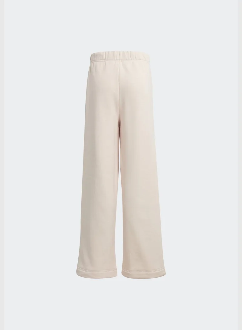 Adidas Lounge Cotton Fleece Wide-Leg Joggers
