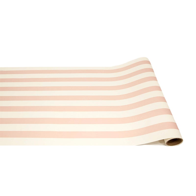 Hester and Cook Striped Table Runner  Pink Paper Table Runner for Patries or Weddings  American Made