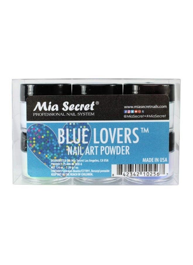 MIA SECRET Cret Acrylic Nail Art Powder Collection (Blue Lovers)  - Image 1