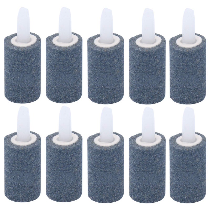 10pcs 2.5cm Aquarium Air Stone Cylinder Bubble Diffuser for Aquarium Air Pump