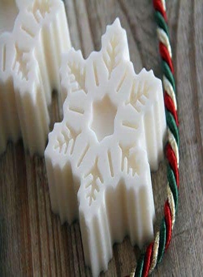 MoldBerry Silicone Snowflake Candle Mold | Christmas Candle Mould | Candle Making, Home Décor, Festival, Party, Gifting Multipurpose Mold for Chocolate Pudding Treat Ice Soap Decoratives - Pack Of 1 - Image 3