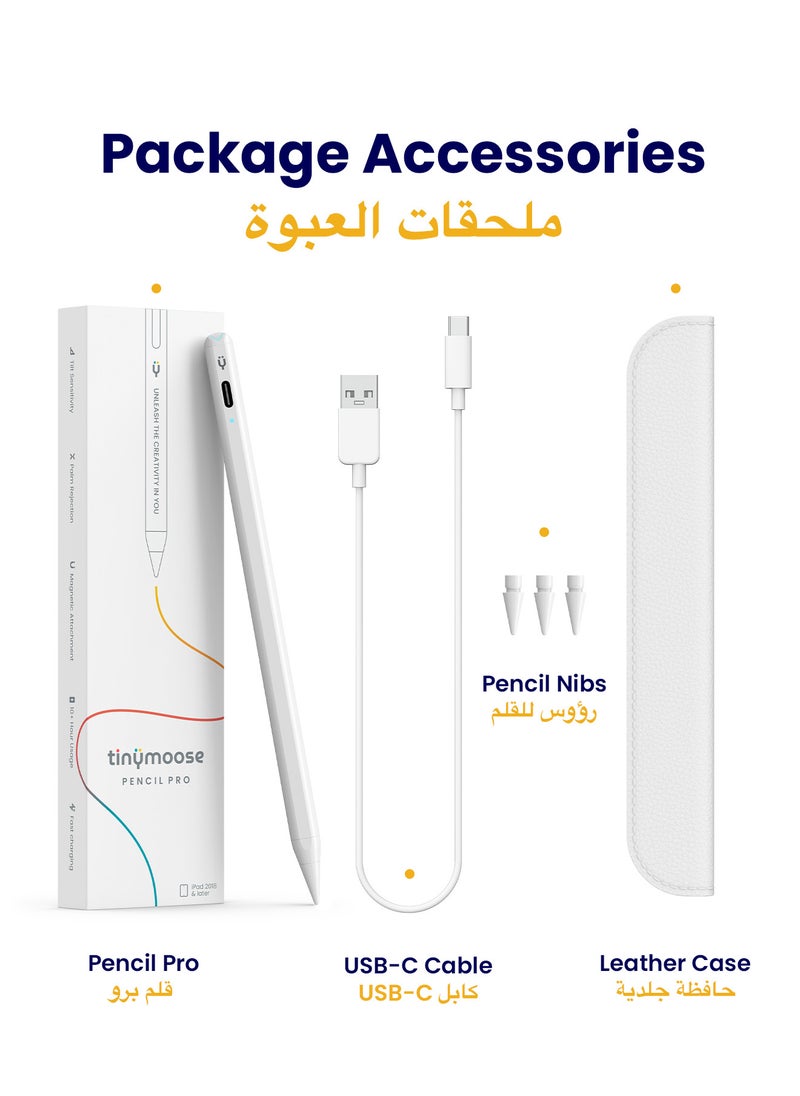 Active Digital Stylus Pen Pencil Pro 2nd generation iPad Pen with Fast Charging & Palm Rejection For Apple iPad 2018 and Later White - pzsku/ZA4169238F8E43F3203D0Z/45/1741662433/2b0ded1e-ab4a-416d-b5d8-b50a767eec8a