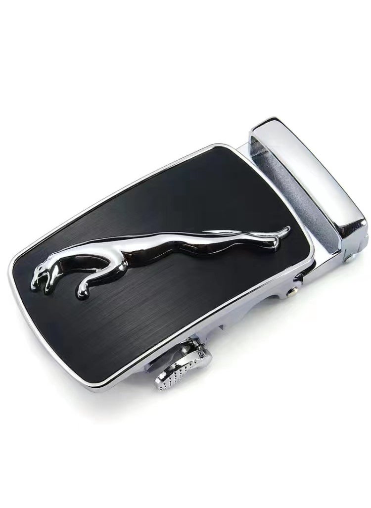 Generic 2023 Trendy Mens Alloy Belt Buckle 3.5CMSilver Jaguar Silver Jaguar 