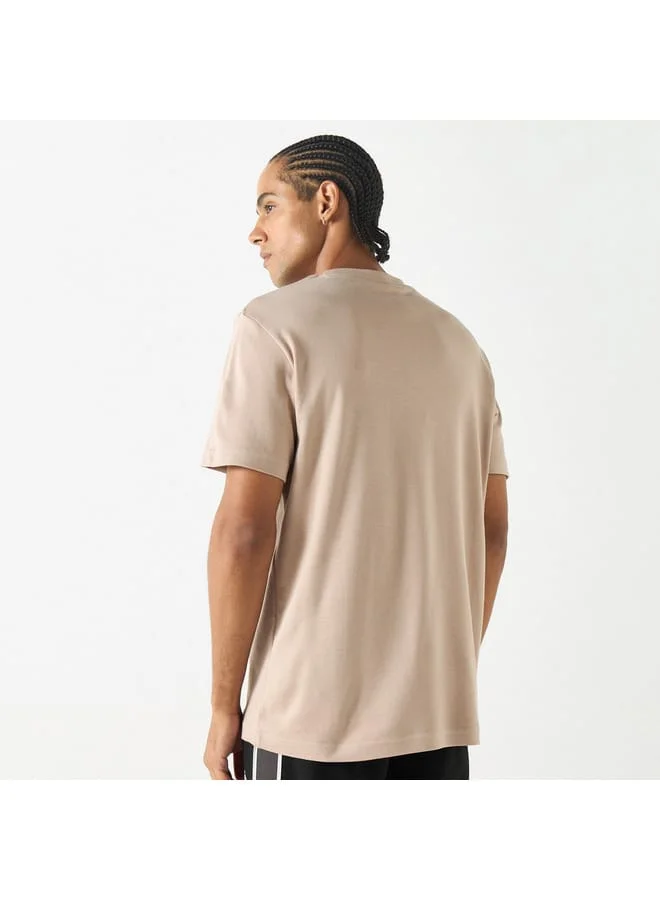 Kappa Kappa Logo Embroidered T-shirt with Crew Neck and Short Sleeves