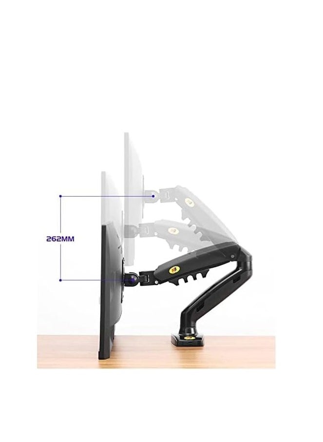 NB NORTH BAYOU - 17-30 Inch Adjustable Monitor Arm with Gas Spring for Desk or Desktop Mount, LED TV Mount, Swivel, Tilt, Full Motion - F80 - Image 1