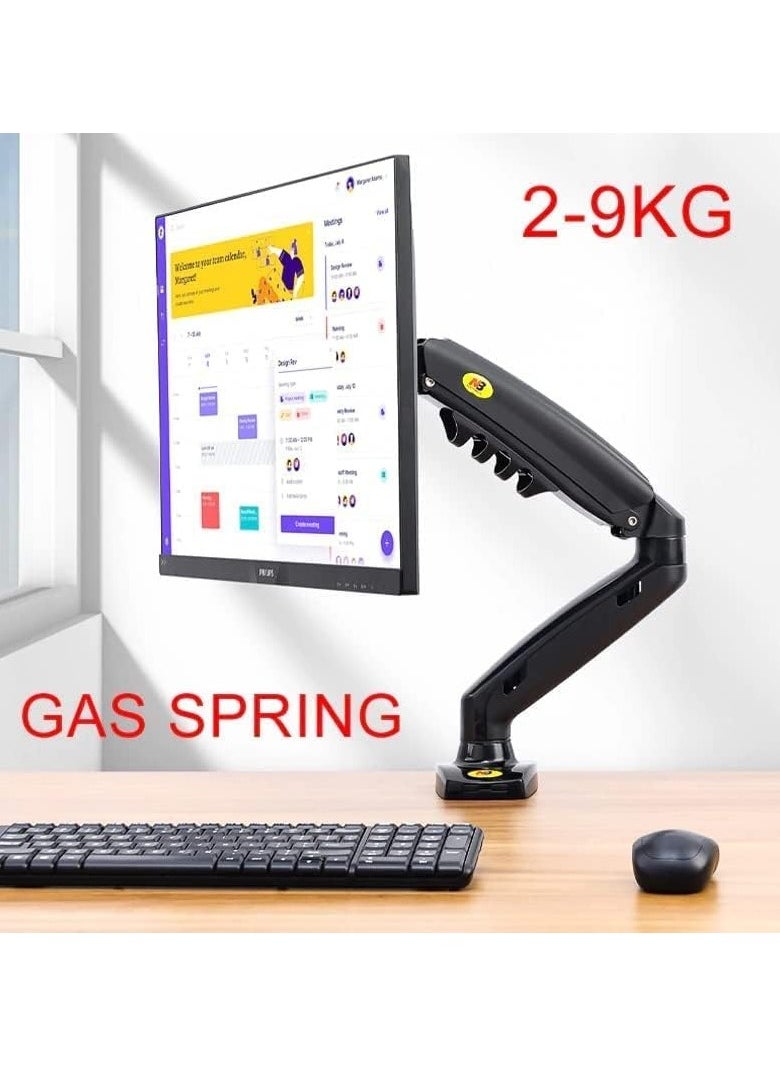 NB NORTH BAYOU - 17-30 Inch Adjustable Monitor Arm with Gas Spring for Desk or Desktop Mount, LED TV Mount, Swivel, Tilt, Full Motion - F80 - Image 1