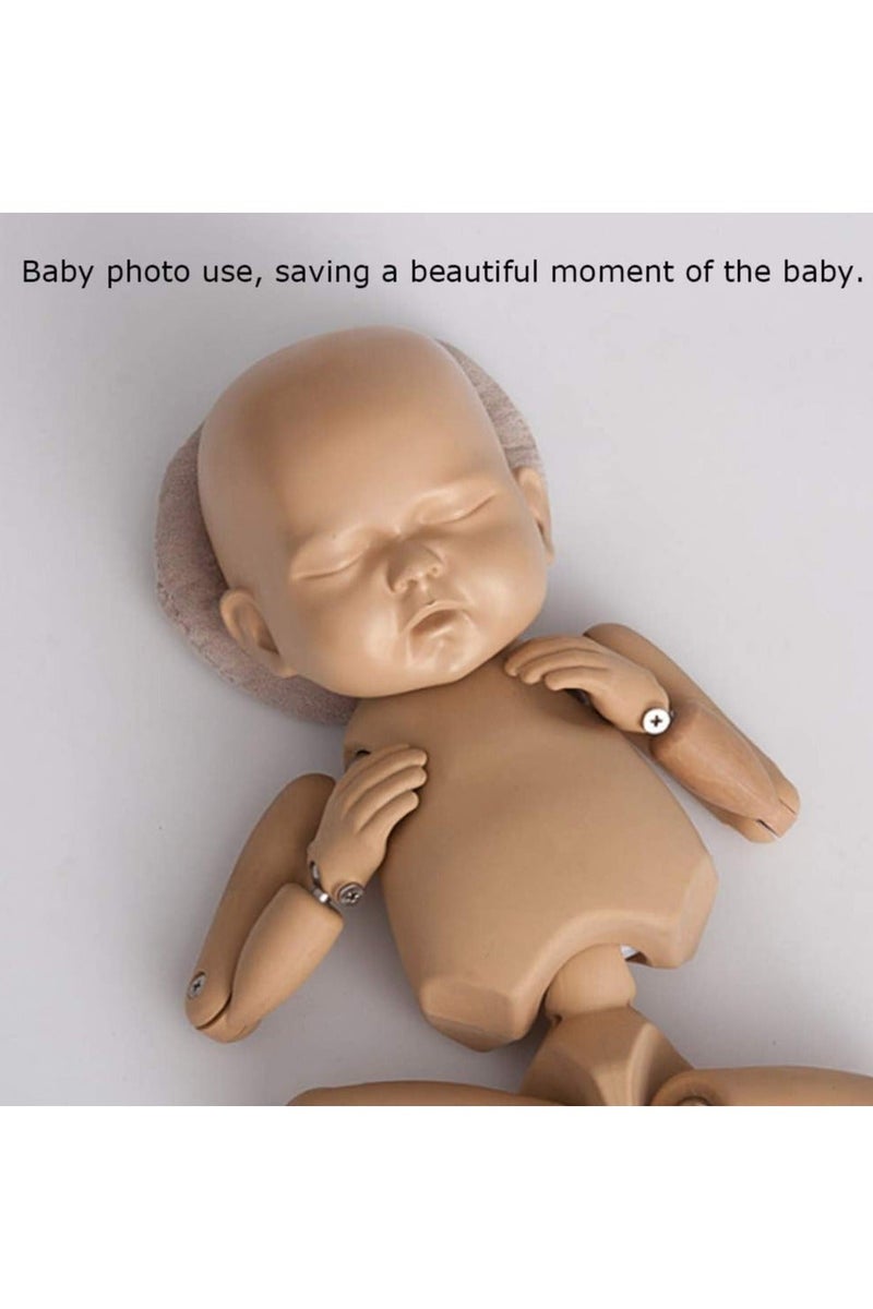 Baby Newborn Photography Posing Pillow Nursing Sleeping Pillow Anti-Startle Toddler Boys and Girls Comfortable Lightweight Shaping Pillows for Kids Infants Superhigh Quality 2-Piece Flannel Baby Round Shape Pillow DIY Newborn Professional Photography Props Photography Auxiliary Props Baby Pillow Props 14 CM &10 CM - Image 3