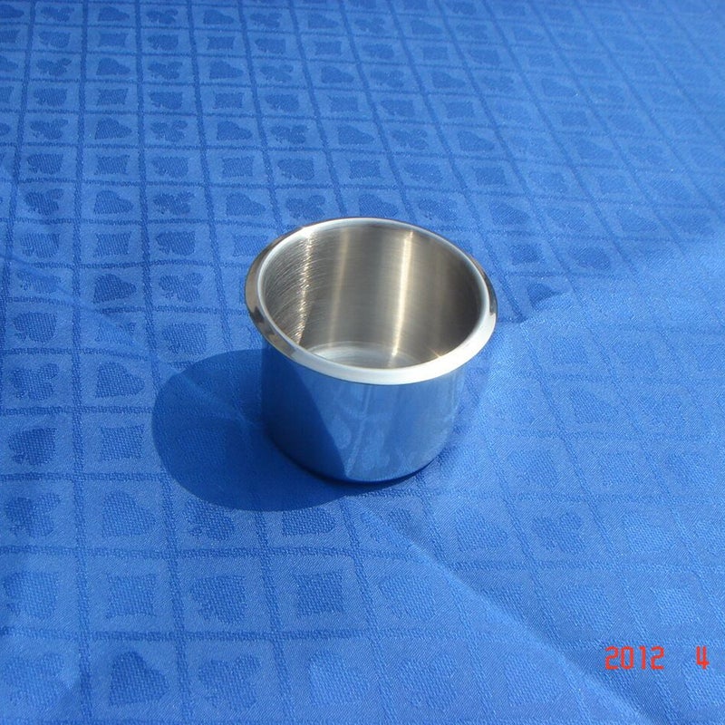 Yuanhe Game Table Cup Holder Insert - 10 Pack Stainless Steel Small Drop-in Drink Cup Holder, Poker Table Cup Holders for Casino Table, Game Table, Sofa, Boats, Bench, Work Desk, RV Cars & Trucks - Image 2