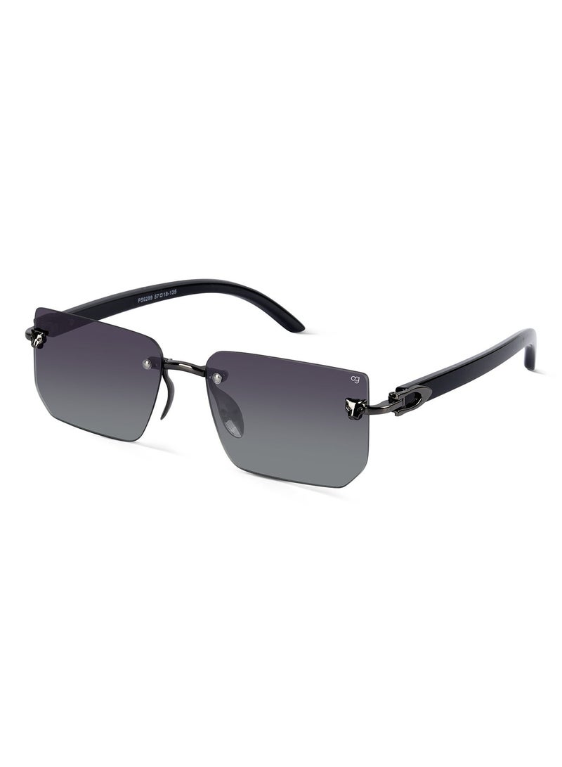 Woggles Unisex UV Protection Rectangle Sunglasses |Rimless Sunglasses - Image 2