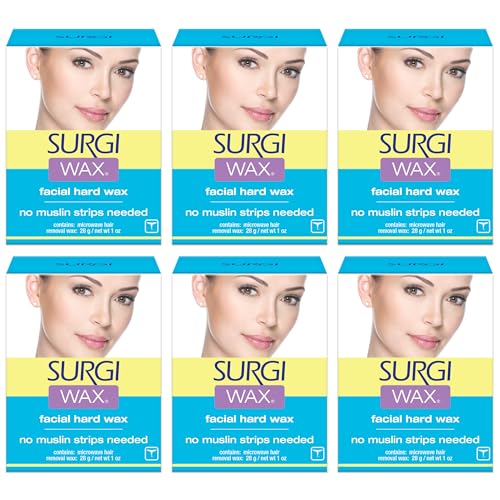 Surgiwax سيرجي-واكس مزيل الشعر للوجه، علب 1 أونصة (عبوة من 6) - Image 1