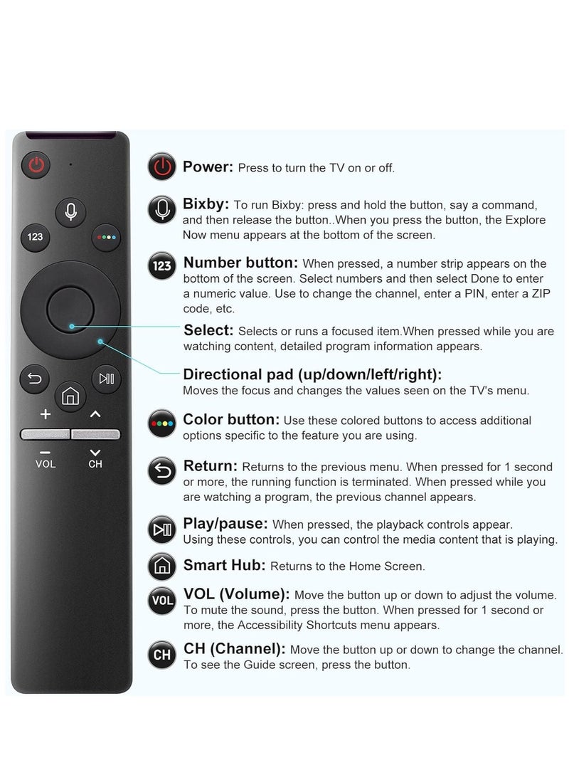 Voice Remote Control Only Fit for Samsung Smart TV Which Supported Voice Function