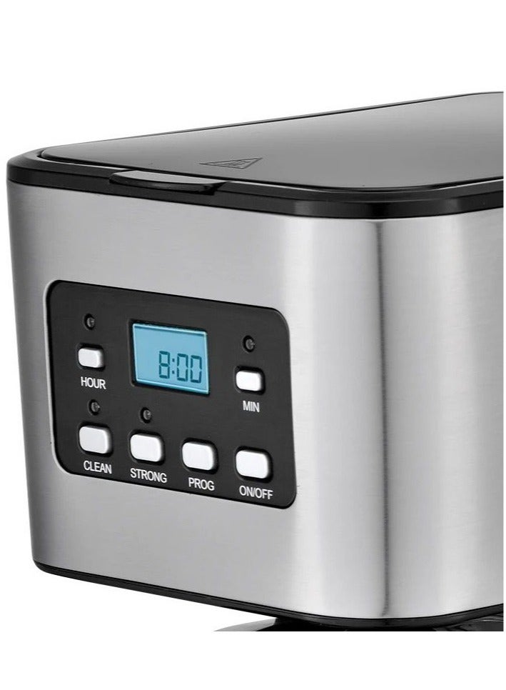 Haley Wtrtr HALEY 950W Coffee Maker/One Click Clean/Filter Coffee Machine,Drip Coffee Maker with Programmable 24hr Timer,1500ml 12 Cup Glass Carafe, 2 Years Warranty (1500ml) - Image 5