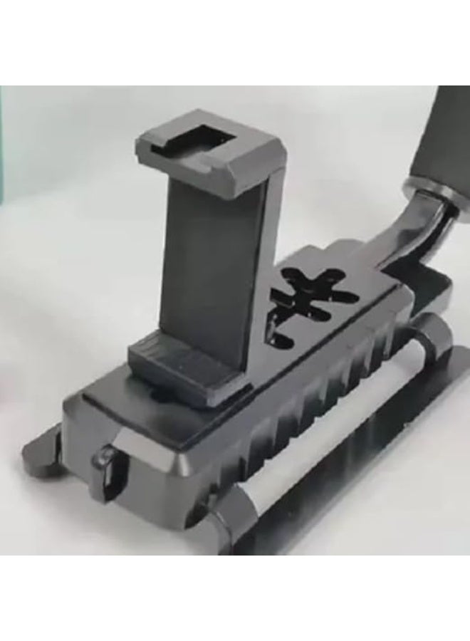 طقم مثبت فيديو محمول على شكل حرف U – مثبت ثلاثي المحاور لتصوير الفيديو الخارجي – مناسب للكاميرات الاحترافية والموبايلات وأجهزة الفيديو الرقمية - Image 2