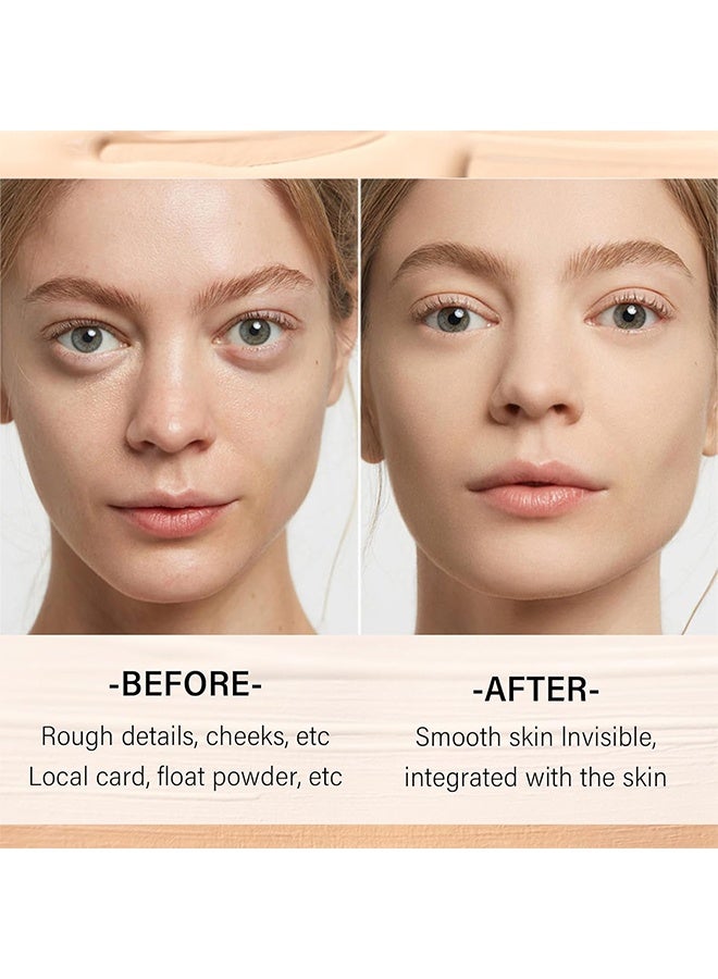 أو.تو.أو بي بي بيوتي سكين تأثير العاري، كريم بي بي كريم أساس ملون للبشرة، كونسيلر تغطية كاملة خفيف الوزن بمظهر مطفي، أداء طويل الأمد، كريم يمتص الزيت فوراً، يوحّد لون البشرة، يتحكم في الزيوت ويغطي العيوب، لمسة نهائية طبيعية - أبيض عاجي - Image 5