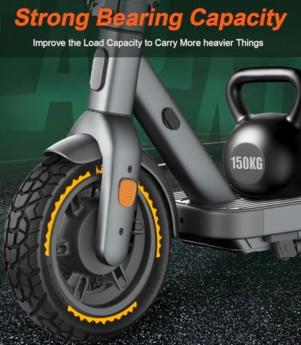 BANGTING 2PCS 60/70-6.5 Scooter Tire Tubeless - 10x2.50 Front or Rear Replacement Puncture-Proof Solid Tires, 10x2.50-6.5 Airless Off-Road Tire for Segway G30/G30D/G30LP/G30D II (Yellow) - Image 4