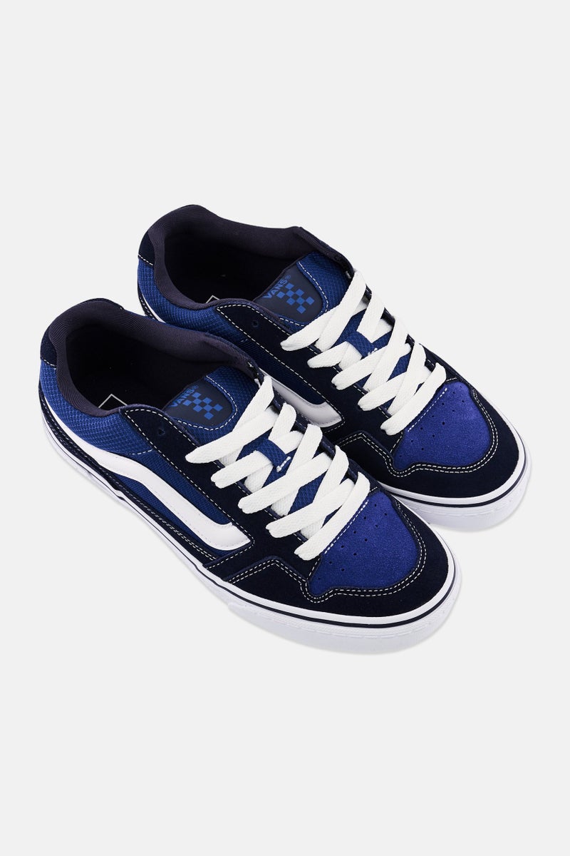 VANS Men Caldrone Lace Up Skateboarding Shoes, Navy - Image 4