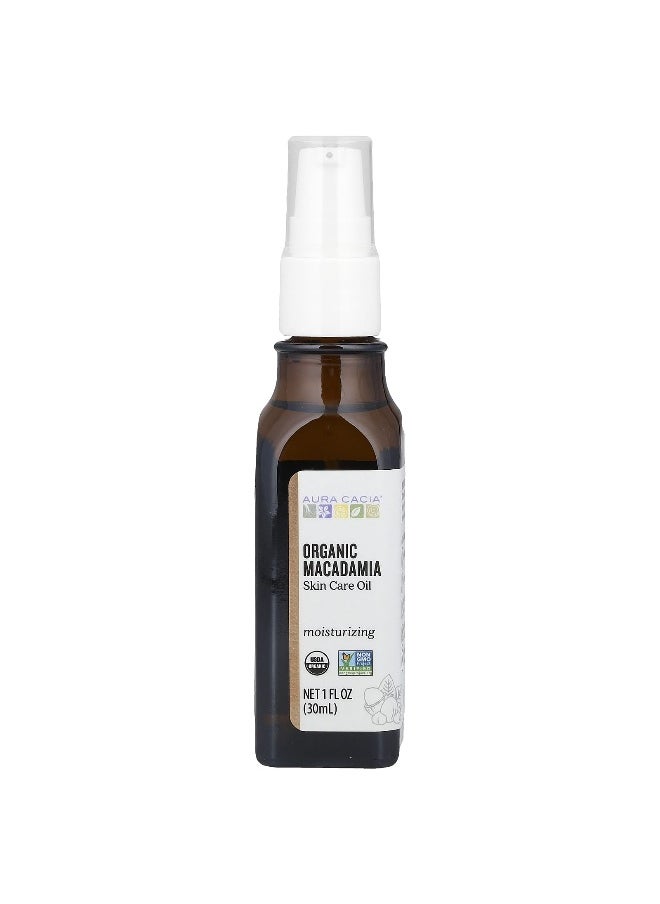 Aura Cacia Aura Cacia, Skin Care Oil, Organic Macadamia, 1 fl oz (30 ml)  - Image 1