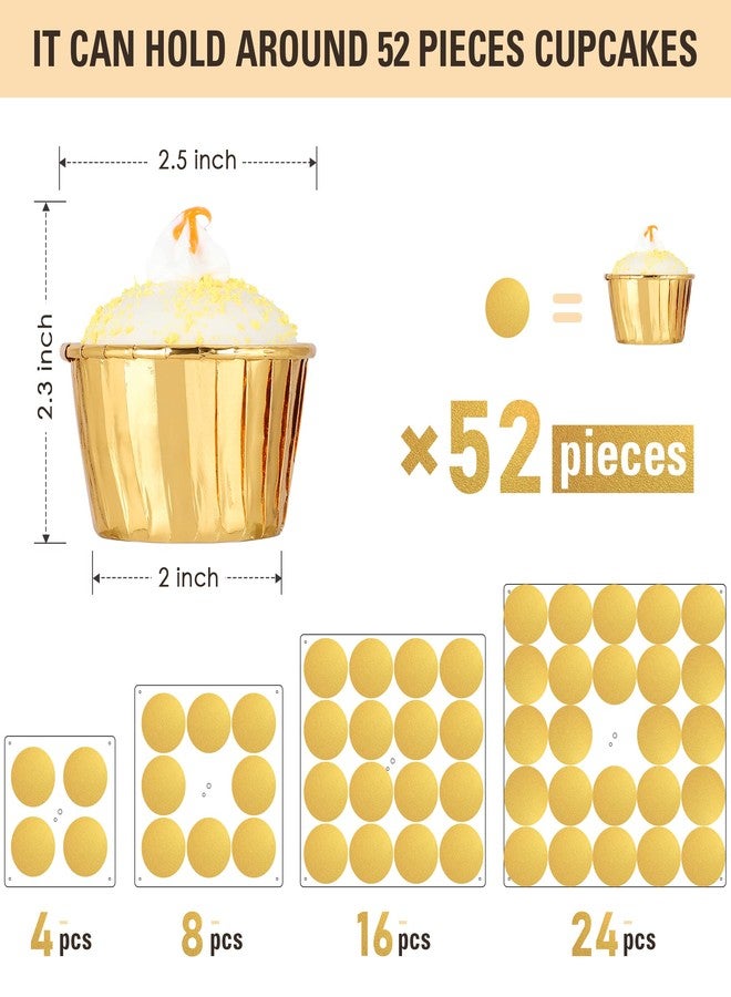 سونيربلاي حامل كب كيك من 4 طبقات من سونيربلاي مع إضاءة LED، حامل عرض كب كيك أكريليك، حامل كب كيك مربع، حامل كب كيك لأعياد الميلاد، وحفلات الزفاف، وحفلات استقبال المولود، والحفلات - Image 4